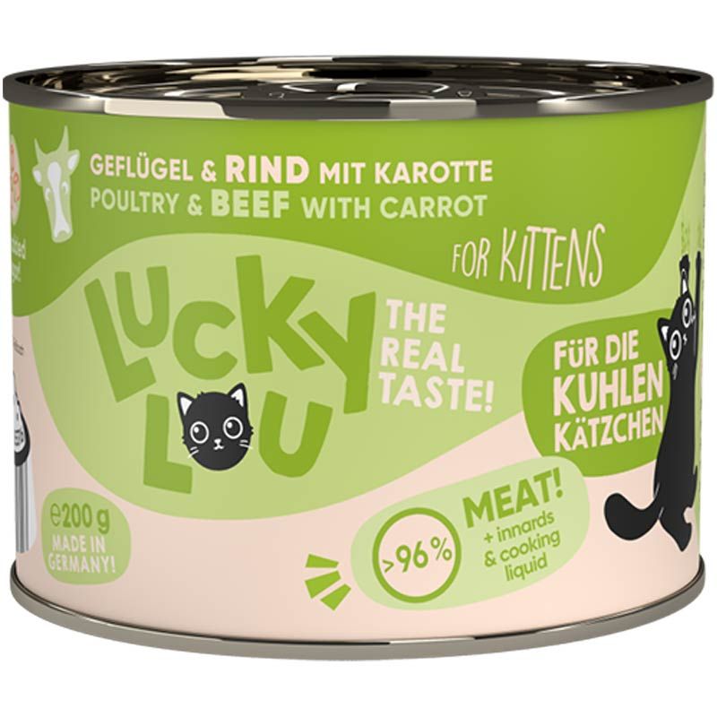 Lucky Lou Lifestage Kitten Geflügel + Rind 200g