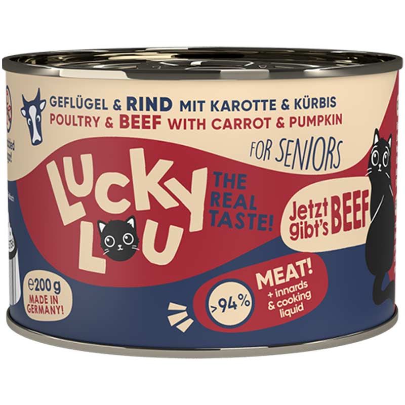 Lucky Lou Lifestage Senior Geflügel + Rind 200g