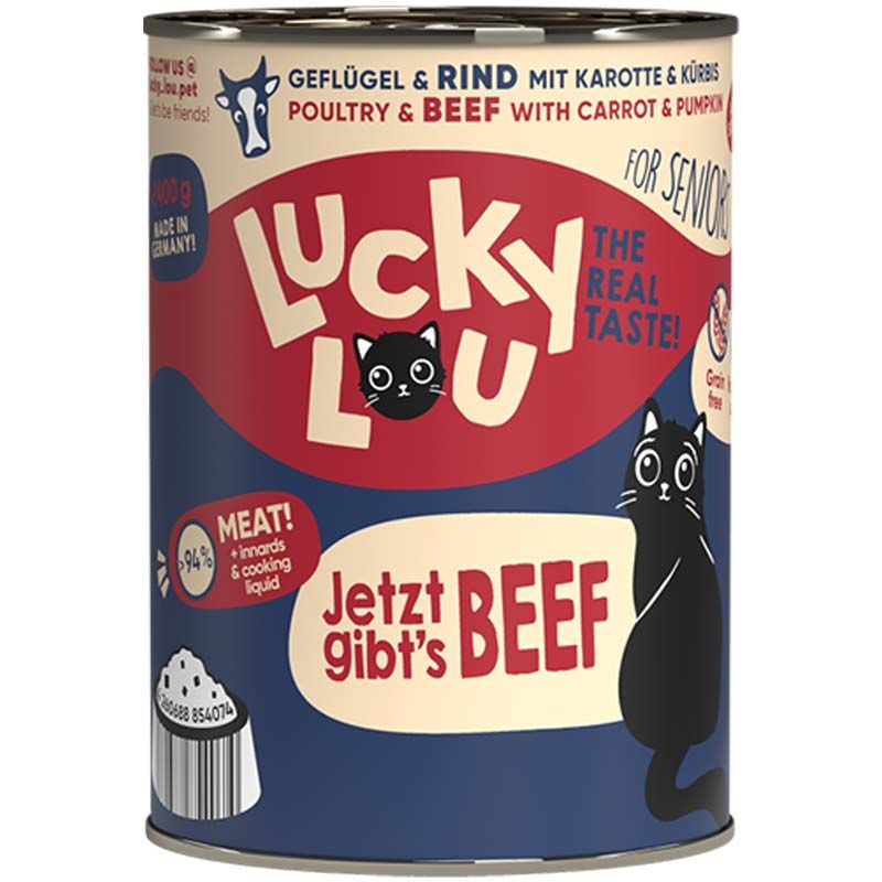 Lucky Lou Lifestage Senior Geflügel + Rind 400g