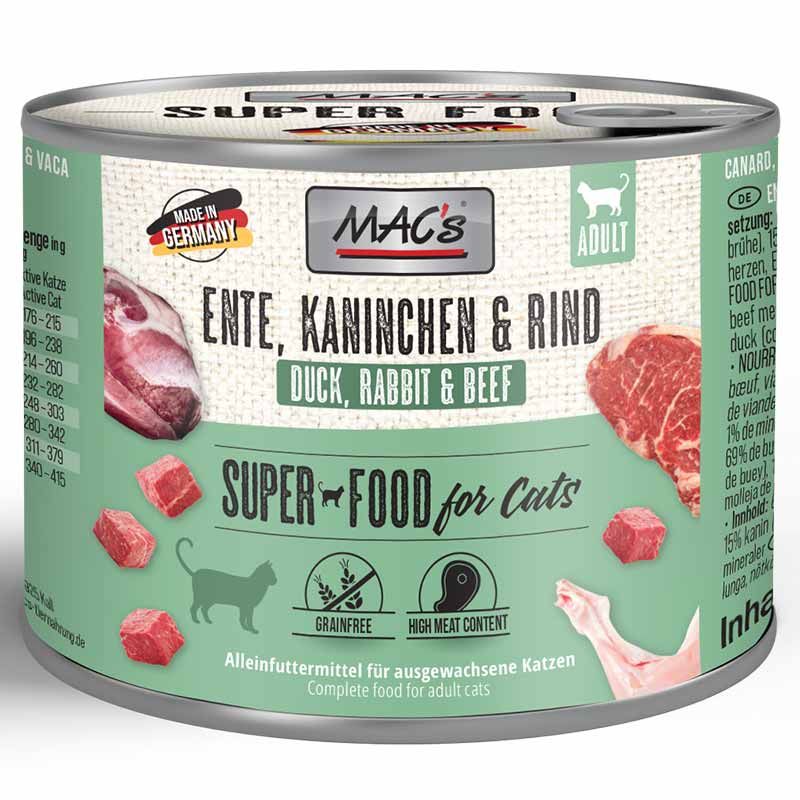 Macs Cat Dose Ente + Kaninchen + Rind 200g