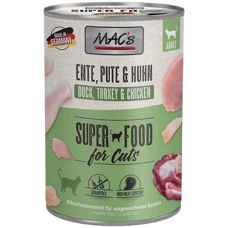Macs Cat Dose Ente + Pute + Huhn 400g