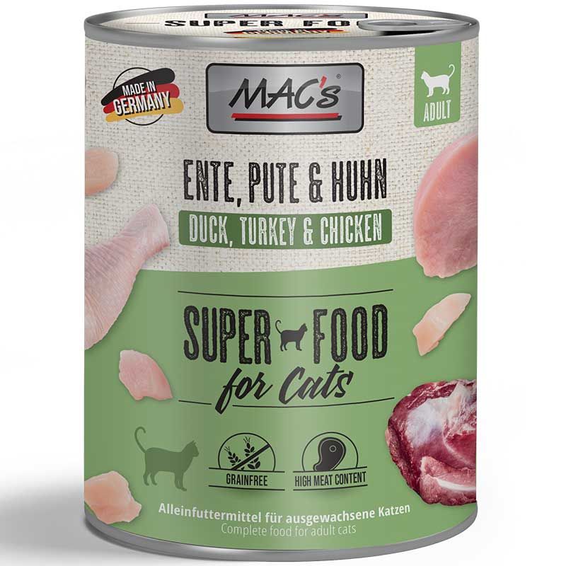 Macs Cat Dose Ente + Pute + Huhn 800g