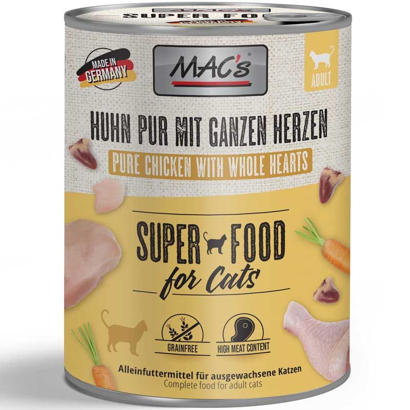 Macs Cat Dose Huhn pur mit ganzen Herzen 800g