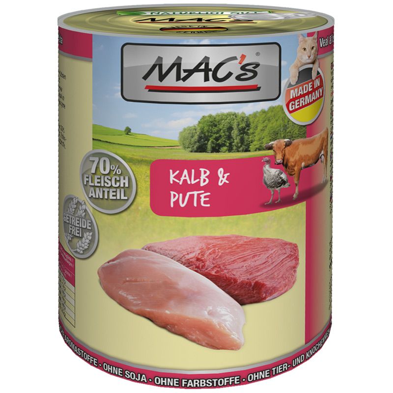 Macs Cat Dose Kalb + Pute 400g