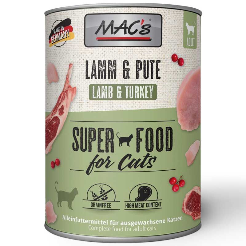 Macs Cat Dose Lamm + Pute 400g