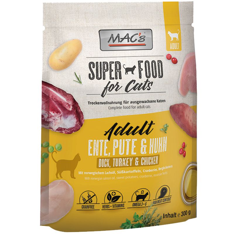 Macs Cat Adult Ente + Pute + Huhn 300g