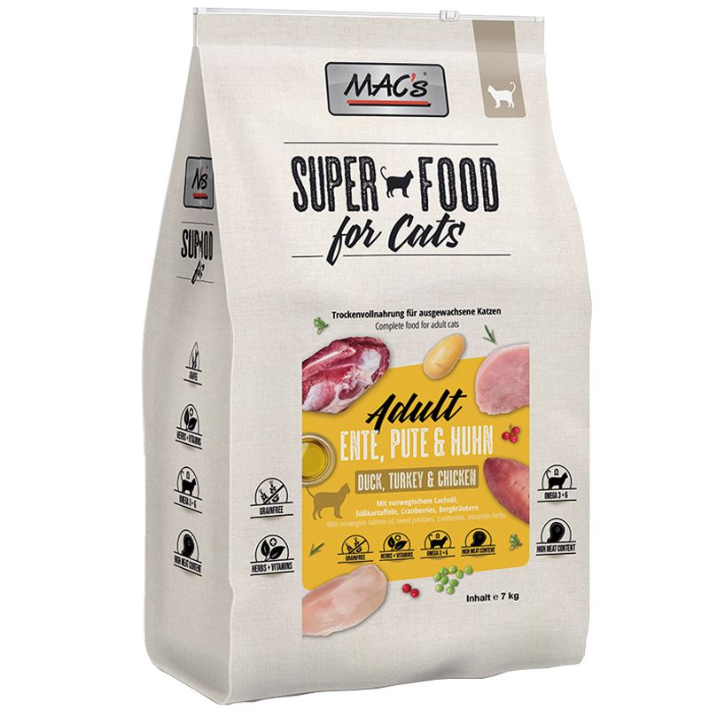 Macs Cat Adult Ente + Pute + Huhn 7kg