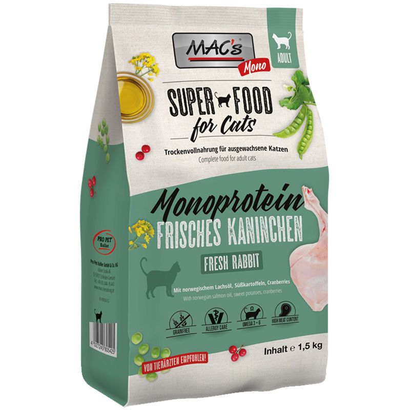 Macs Cat Adult Mono Kaninchen 1,5kg