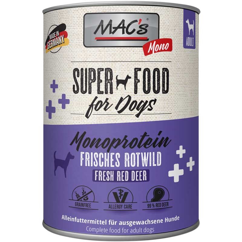 Macs Dog Mono Sensitive Rotwild 800g
