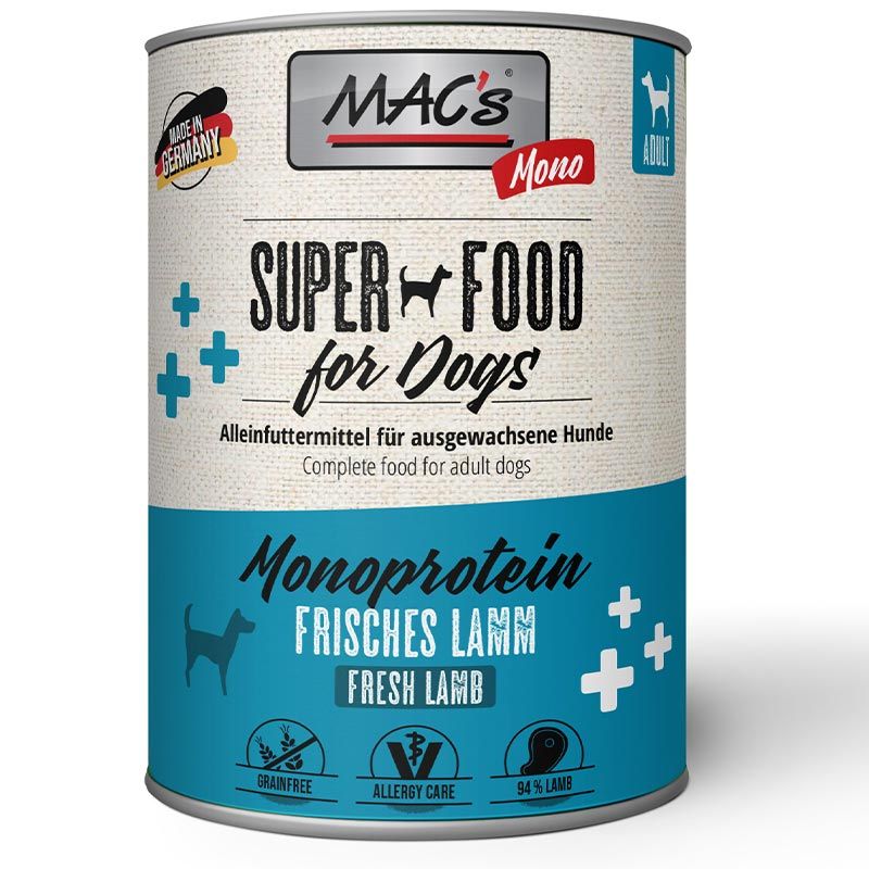 Macs Dog Mono Sensitive Lamm 800g