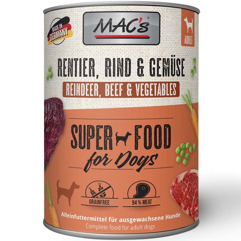 Macs Dog Rentier, Rind und Gemüse 800g