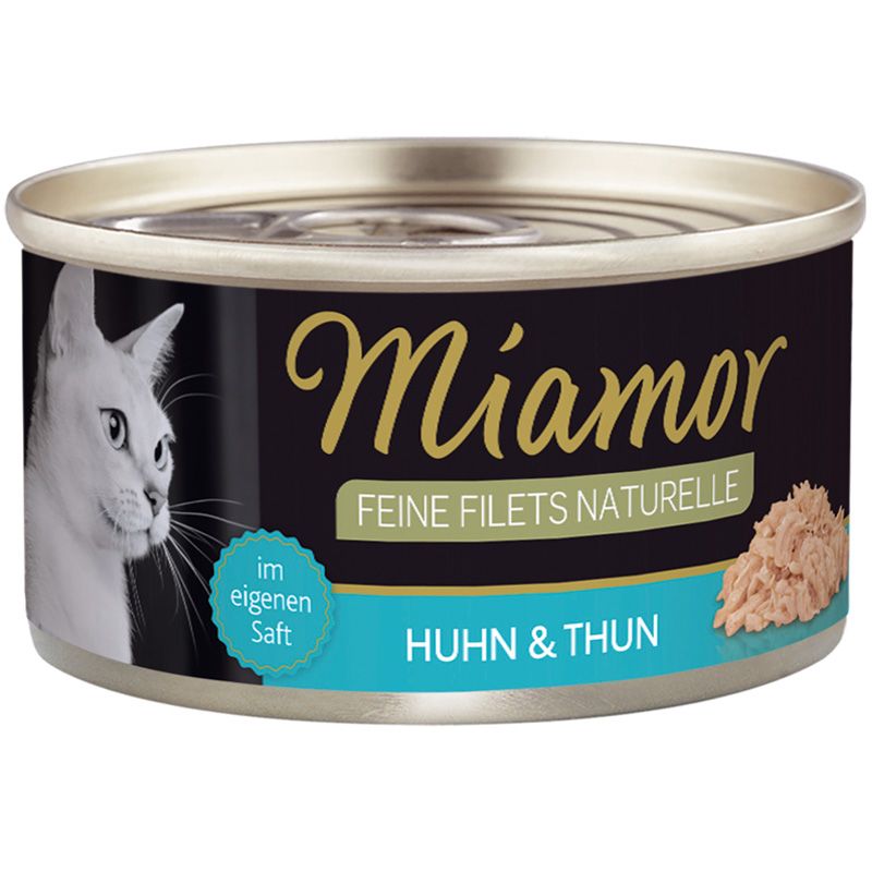 Miamor Feine Filets Naturelle Huhn + Thun 80g