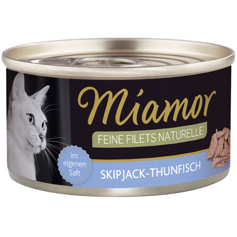 Miamor Feine Filets Naturelle Skipjack-Thunfisch 80g