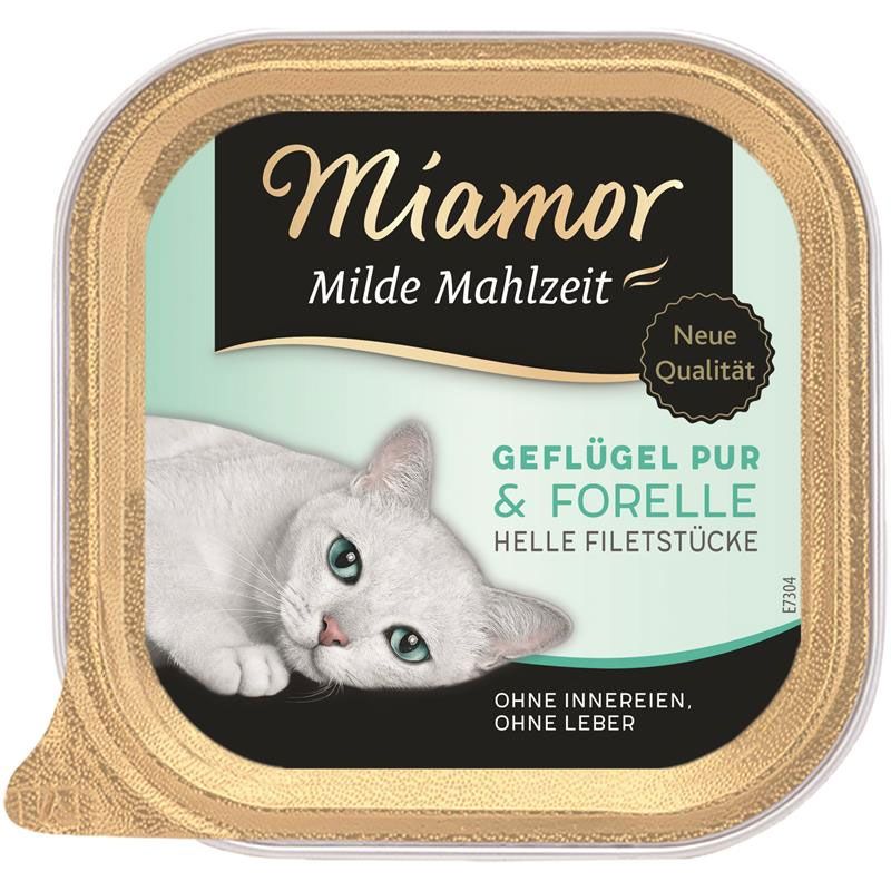 Miamor Milde Mahlzeit Geflügel und Forelle 100g