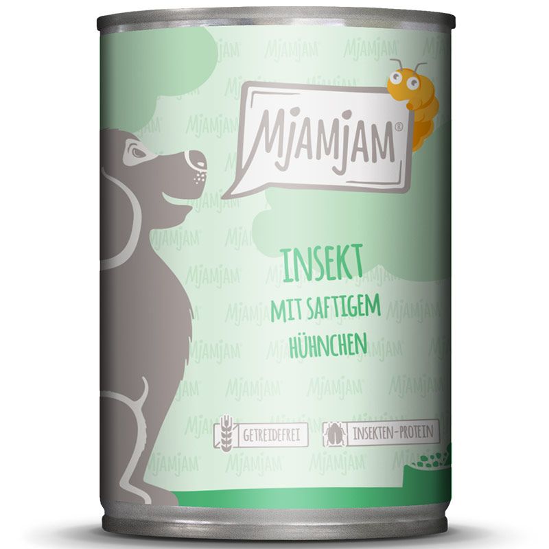 MjAMjAM Dog Dose Insekt mit Hühnchen 400g