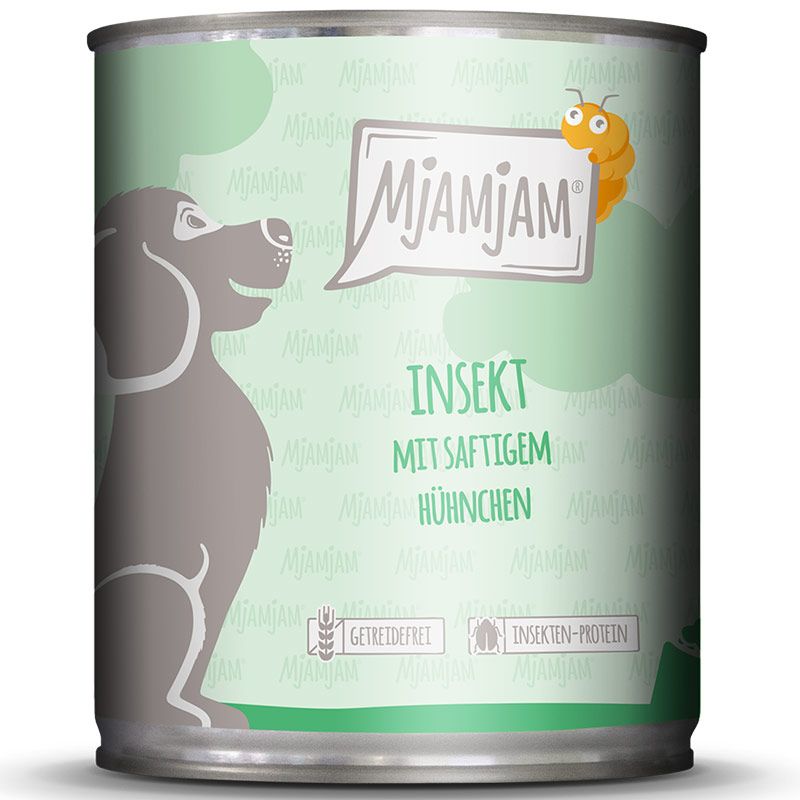 MjAMjAM Dog Dose Insekt mit Hühnchen 800g