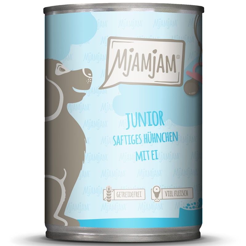 MjAMjAM Dog Dose Junior - Hühnchen mit Ei 400g