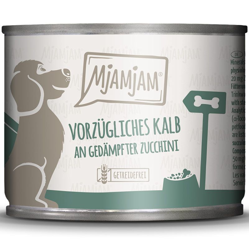 MjAMjAM Dog Dose Kalb und Zucchini 200g
