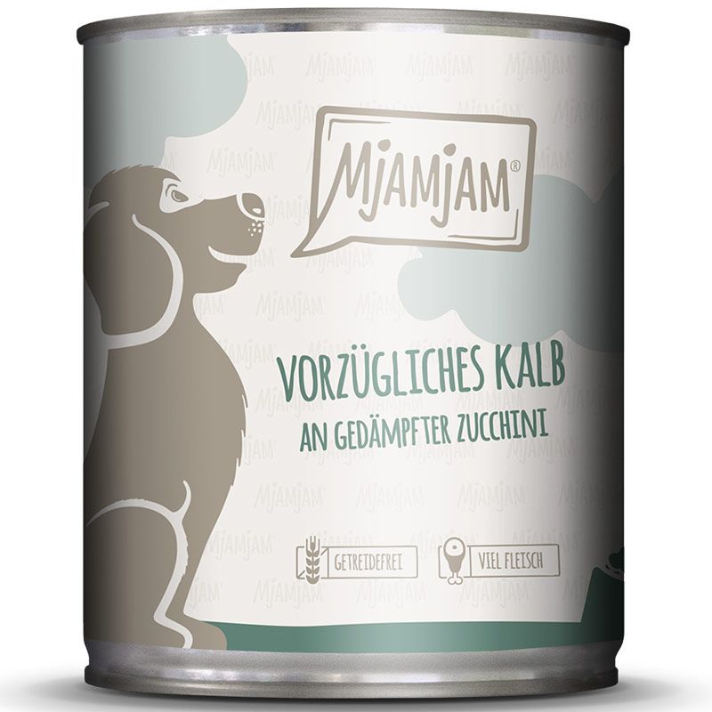 MjAMjAM Dog Dose Kalb und Zucchini 800g
