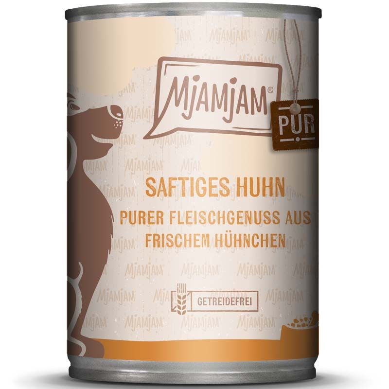 MjAMjAM Dog Dose - purer Fleischgenuss - Huhn pur 400g