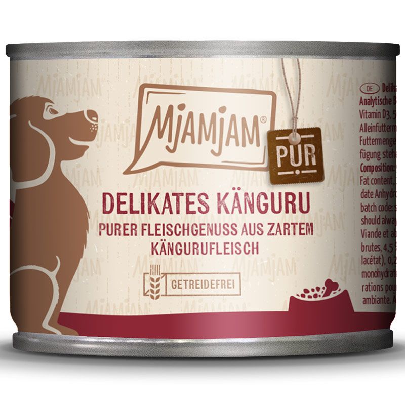 MjAMjAM Dog Dose - purer Fleischgenuss - Känguru pur 200g