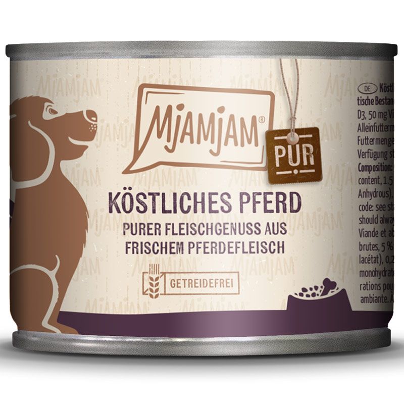 MjAMjAM Dog Dose - purer Fleischgenuss - Pferd pur 200g