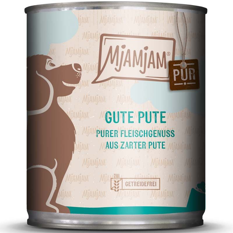 MjAMjAM Dog Dose - purer Fleischgenuss - Pute pur 800g