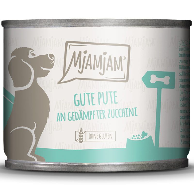 MjAMjAM Dog Dose Pute + Reis + Zucchini 200g