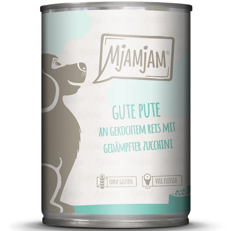MjAMjAM Dog Dose Pute + Reis + Zucchini 400g