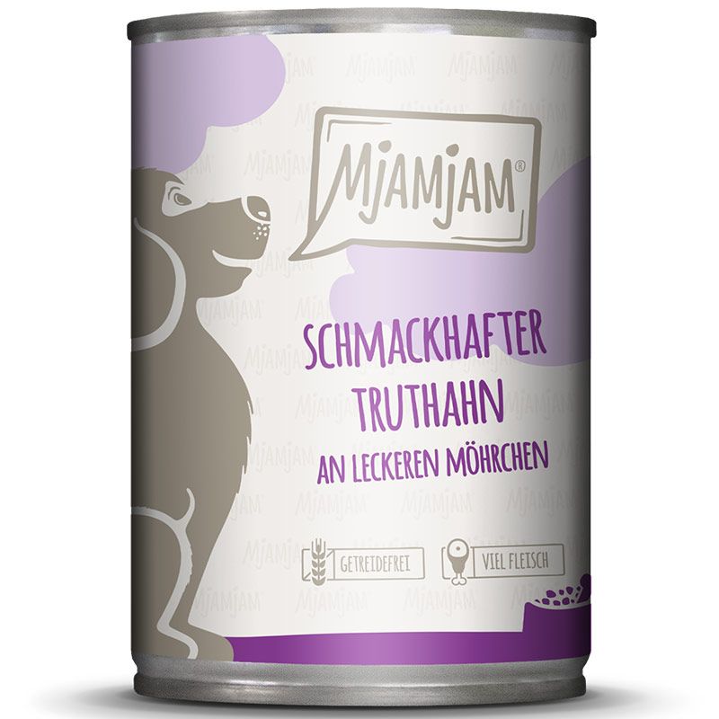 MjAMjAM Dog Dose Truthahn mit Möhrchen 400g