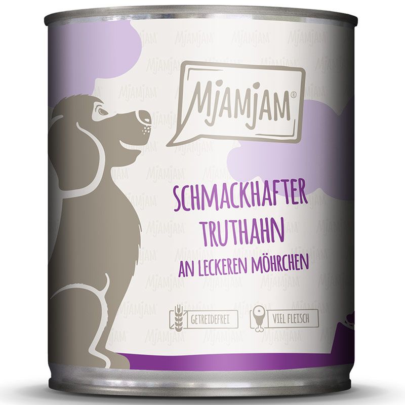 MjAMjAM Dog Dose Truthahn mit Möhrchen 800g