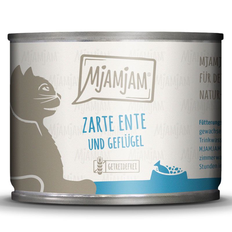 MjAMjAM Dose Ente + Geflügel + Möhrchen 200g