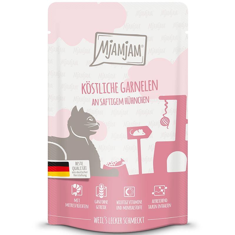 MjAMjAM Quetschie Garnelen + Hühnchen 125g