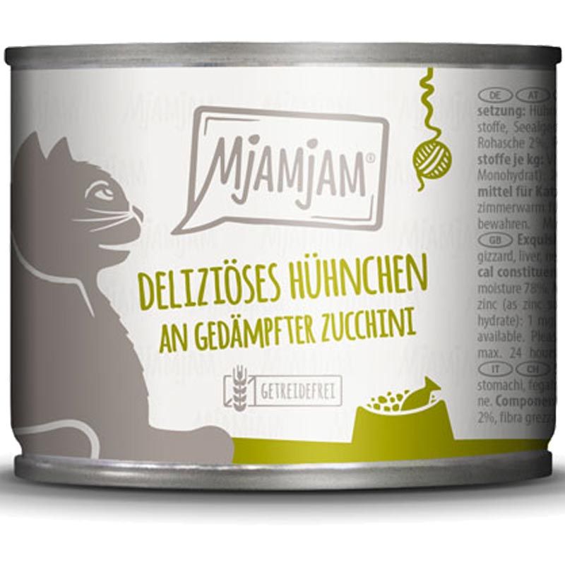 MjAMjAM Dose deliziöses Hühnchen an gedämpfter Zucchini 200g