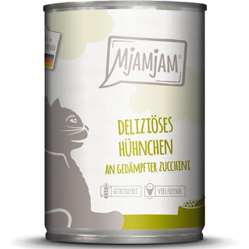 MjAMjAM Dose deliziöses Hühnchen an gedämpfter Zucchini 400g