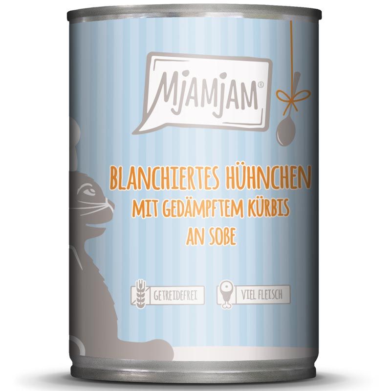 MjAMjAM Dose blanchiertes Hühnchen + Kürbis an Soße 380g