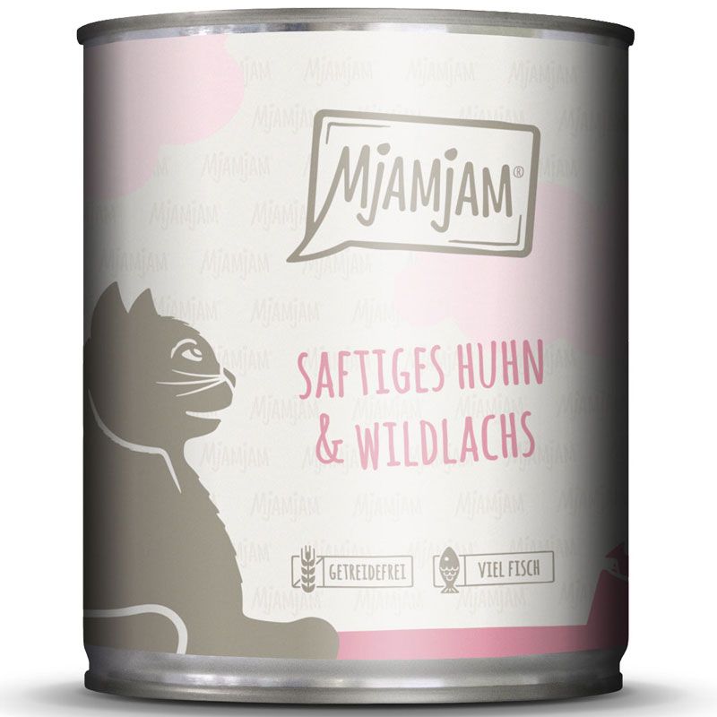 MjAMjAM Dose Huhn + Wildlachs 800g