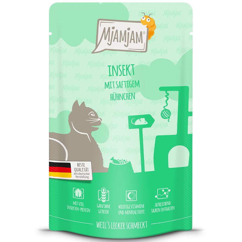 MjAMjAM Quetschie Insekt + Hühnchen 125g