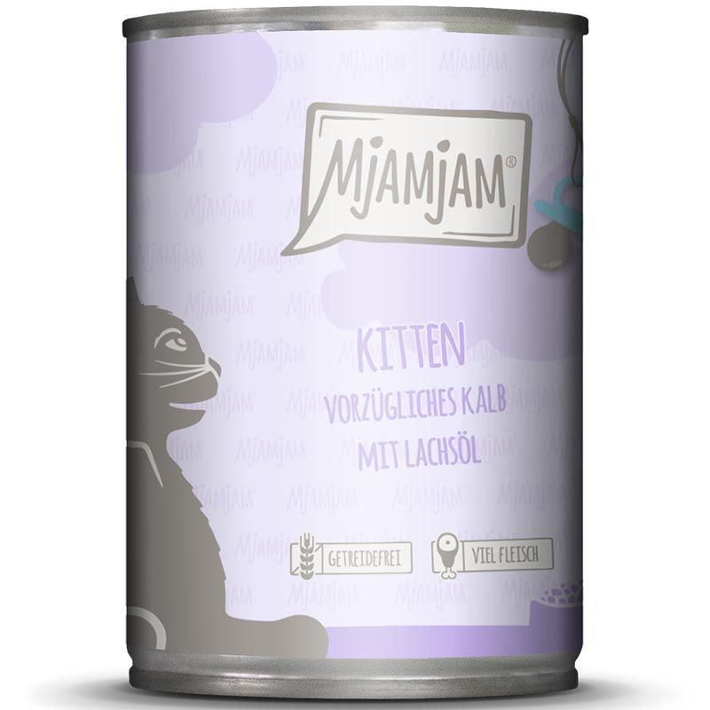 MjAMjAM Dose Kitten Kalb + Lachsöl 400g