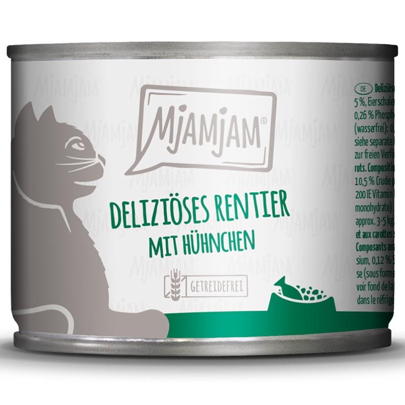 MjAMjAM Dose Rentier + Hühnchen + Möhrchen 200g