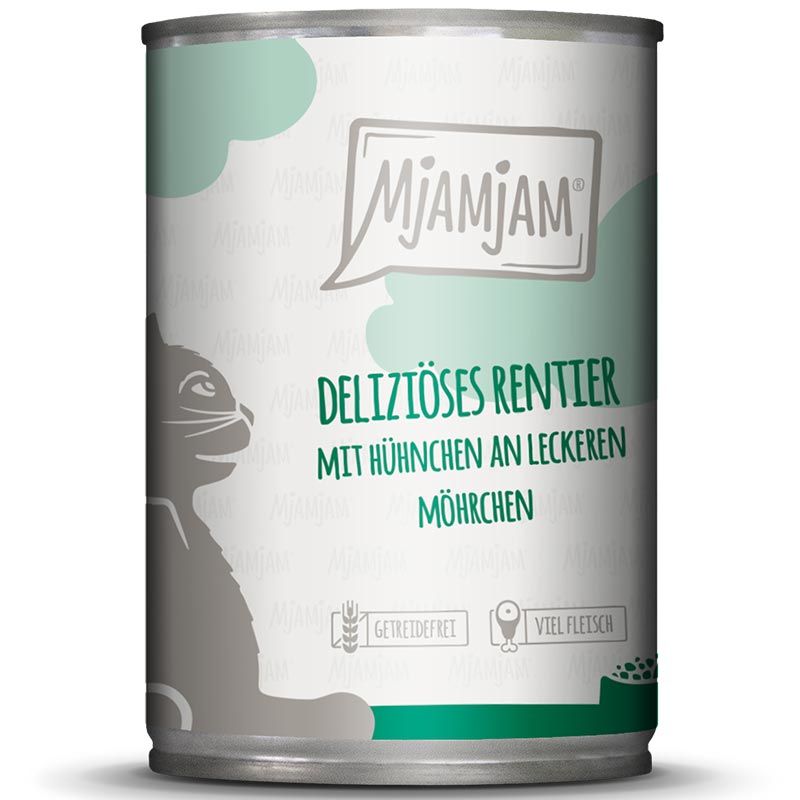 MjAMjAM Dose Rentier + Hühnchen + Möhrchen 400g