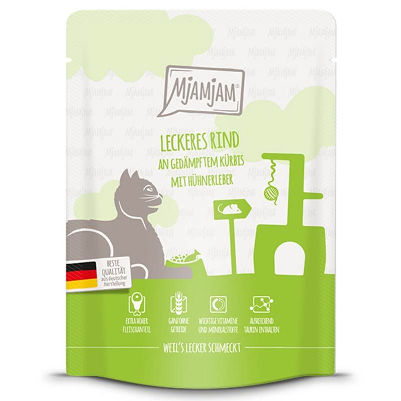 MjAMjAM Quetschie Rind + Kürbis 300g