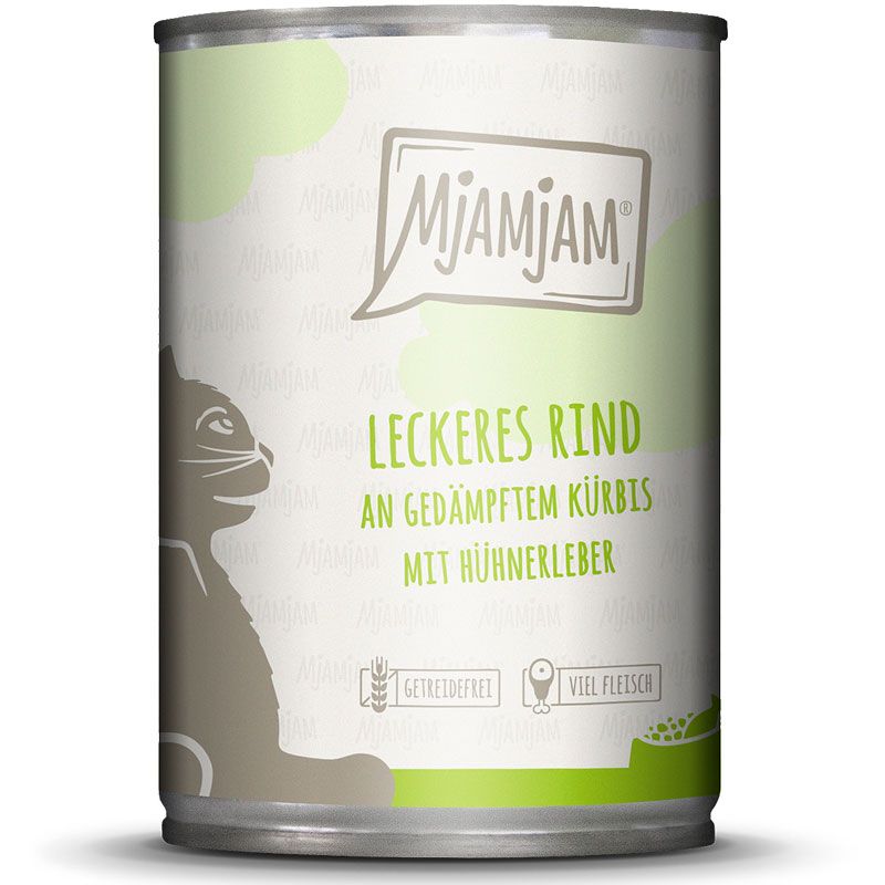 MjAMjAM Dose Rind + Kürbis 400g