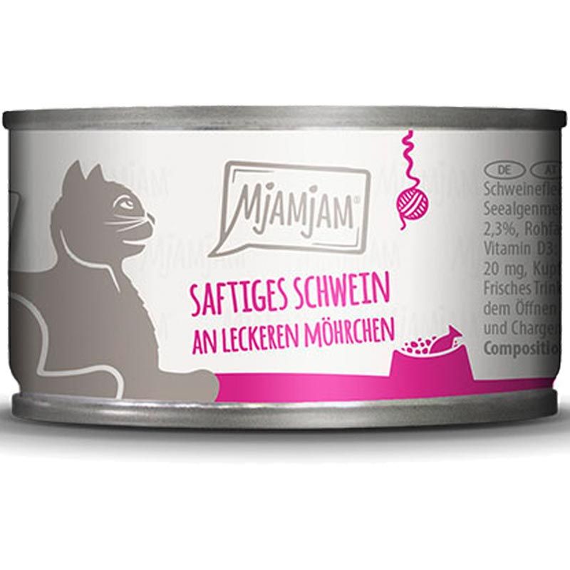MjAMjAM Dose saftiges Schwein an leckeren Möhrchen 100g