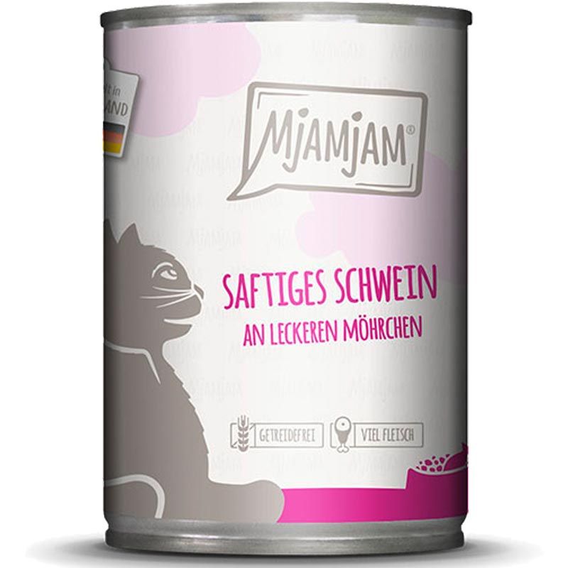 MjAMjAM Dose saftiges Schwein an leckeren Möhrchen 400g