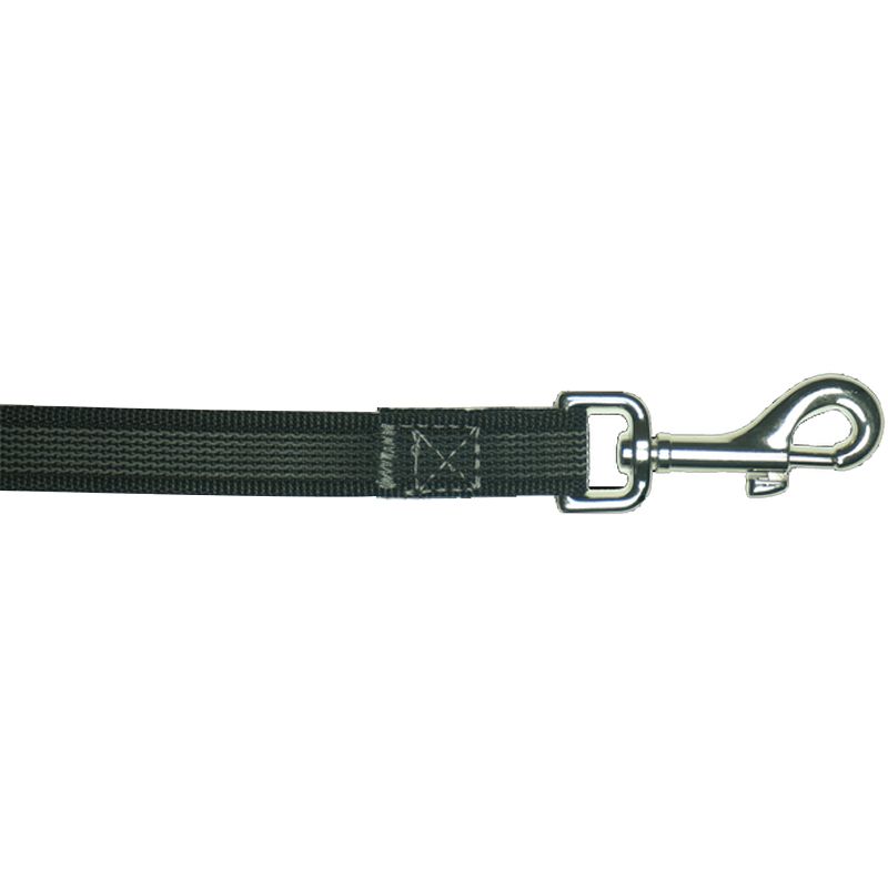 Petlando Gummierte Schleppleine, 5m/20mm, schwarz