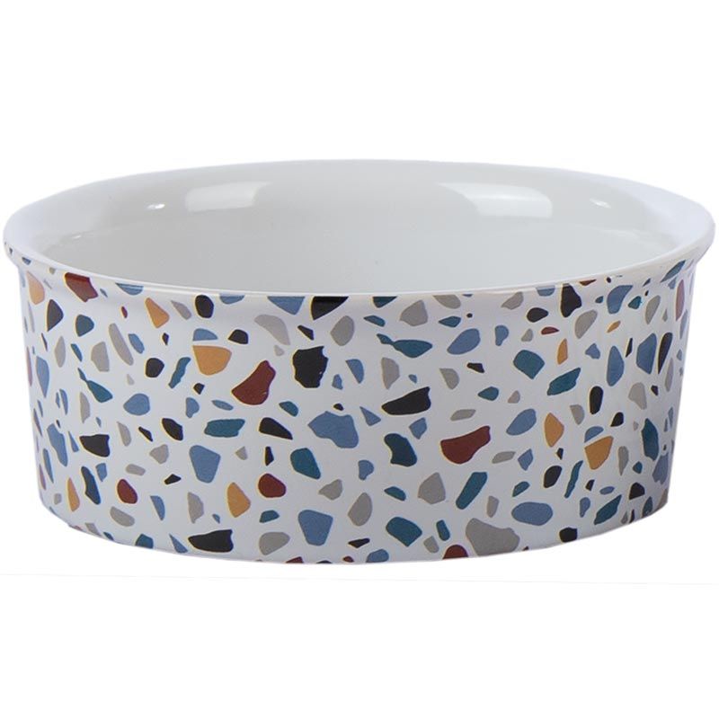 Petlando Keramiknapf Terrazzo, Gr. S 200 ml, weiß