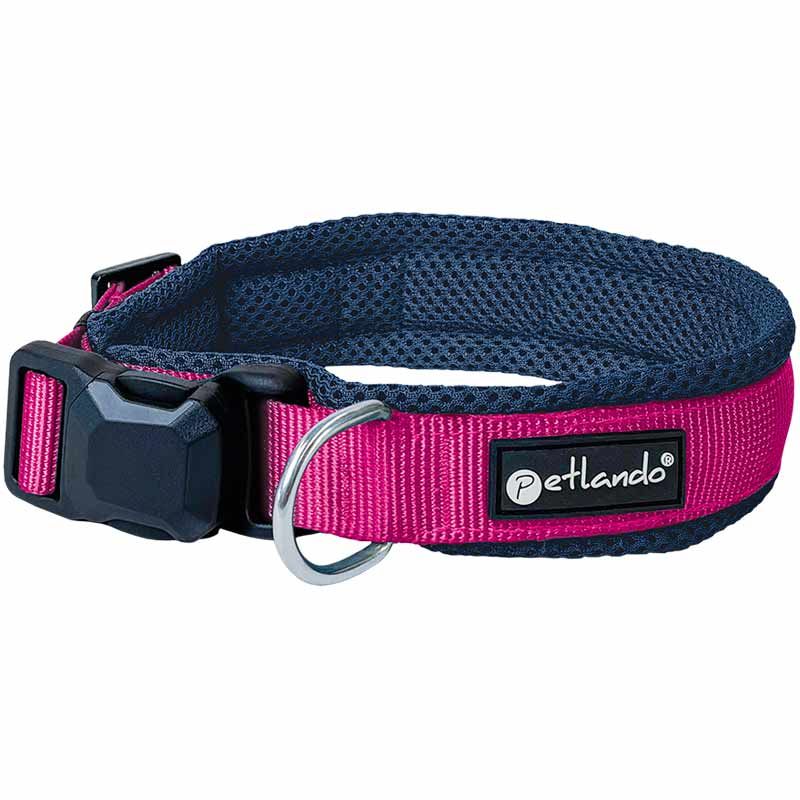 Petlando Magnetech Halsband, XXXS:25-30cm/1,5cm,navy/fuchsia