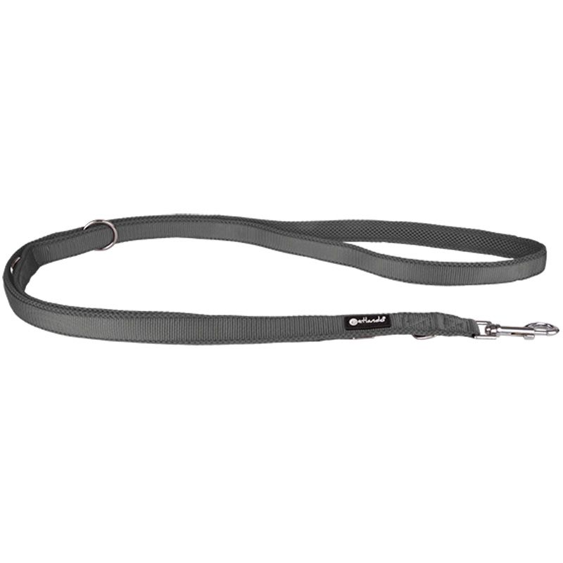 Petlando Mesh verstellbare Führleine,S: 15mm/2,30m,anthrazit