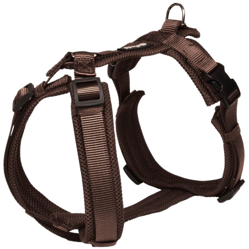 Petlando Mesh Y-Comfort Geschirr, XS: 28-52cm/32-50cm, mokka